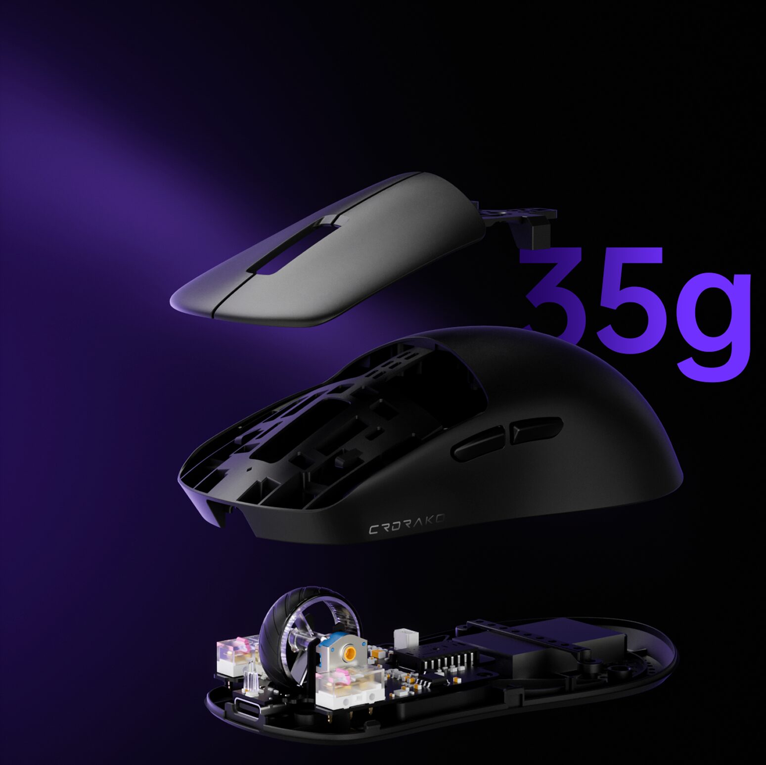 35g ultra-lightweight structure